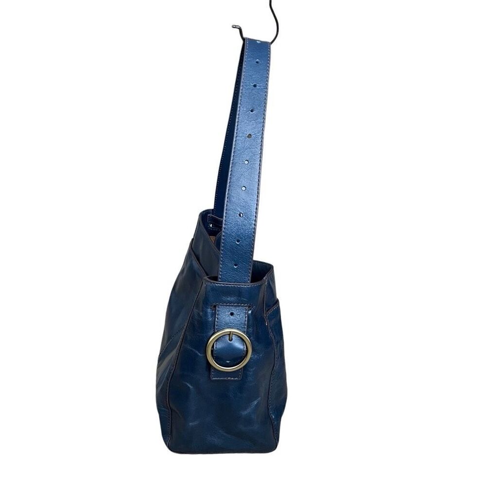 HOBO Blue Leather Shoulder Bag - Picture 2 of 11